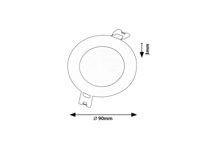 Svietidlo SHAUN2 - 3W, 200lm, IP20 - 71224