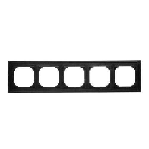 Simon55 Line - Rámček 5- násobný, čierny matný