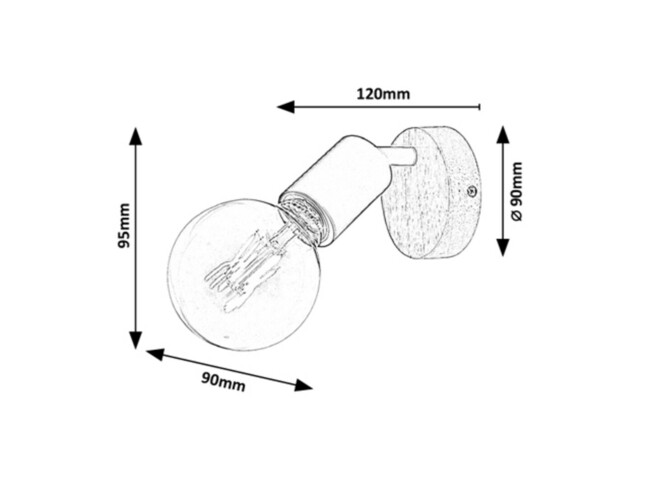 Svietidlo PABLO - E27/40W, IP20 - 3976
