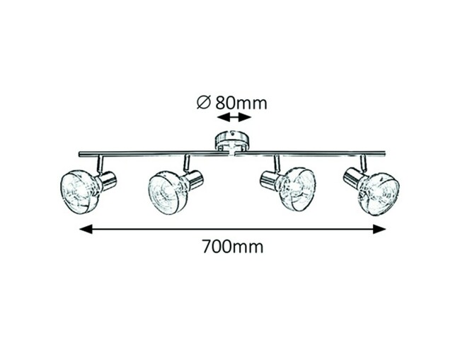 Svietidlo HOLLY - E14/4x max. 40W, IP20 - 5550