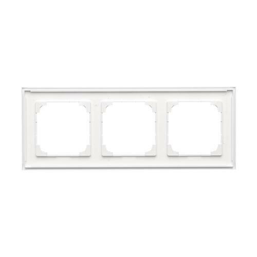Simon55 Line - Rámček 3- násobný, biely matný