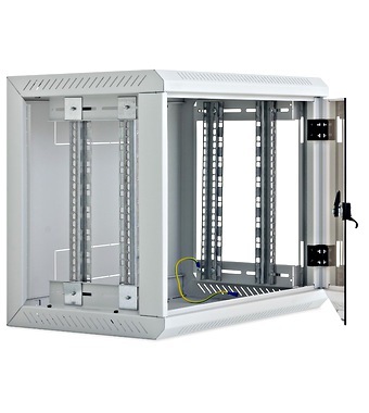 Nástenný dátový rozv.,18U,š.600x900,odním.bočnice