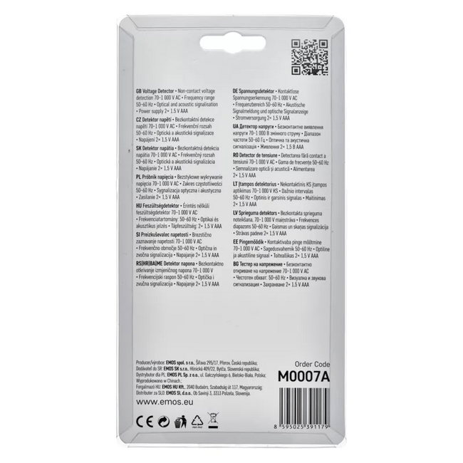 Skúšačka (detektor) napätia bezdotyková