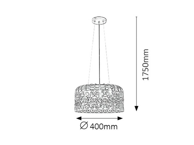 Svietidlo ALESSANDRA - E27/3x max. 60W, IP20 - 2163