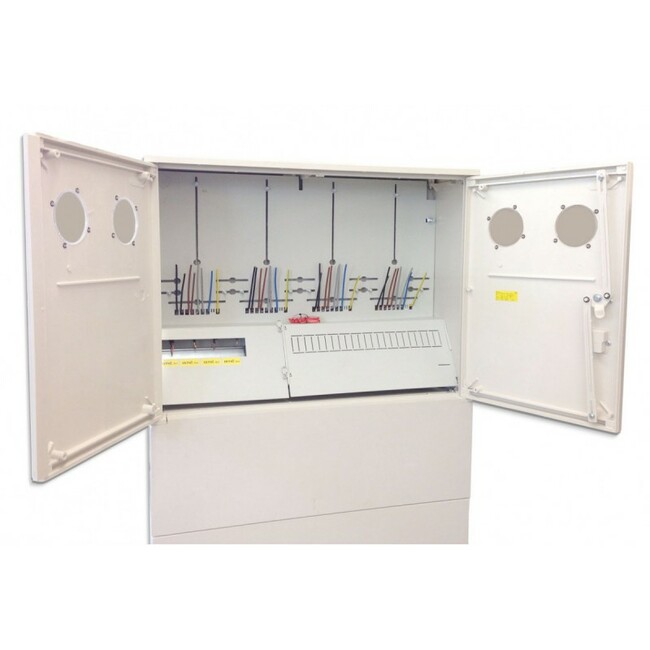 Rozvádzač 4x jednotarif s kábl.pr.+zd