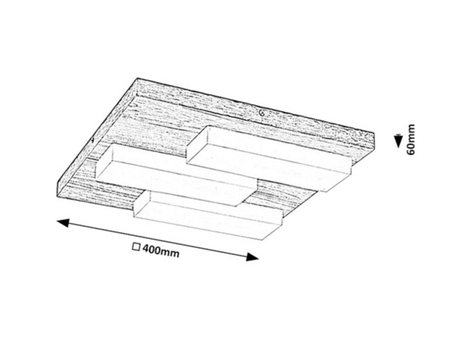 Stropné svietidlo KONTE - LED/30W, 3000K, IP20
