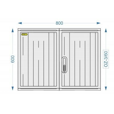 Prázdna skriňa OZ-3/60 (800x600x245)