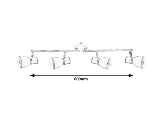Svietidlo MACKENZIE - E14/4x max 40W, IP20 - 5608