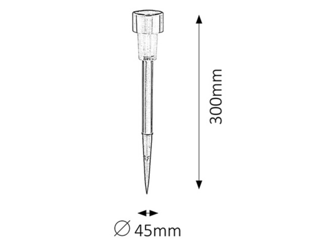 Svietidlo SOLAR 1 - LED/0,1W, DC 1,2V, IP44 - 8366