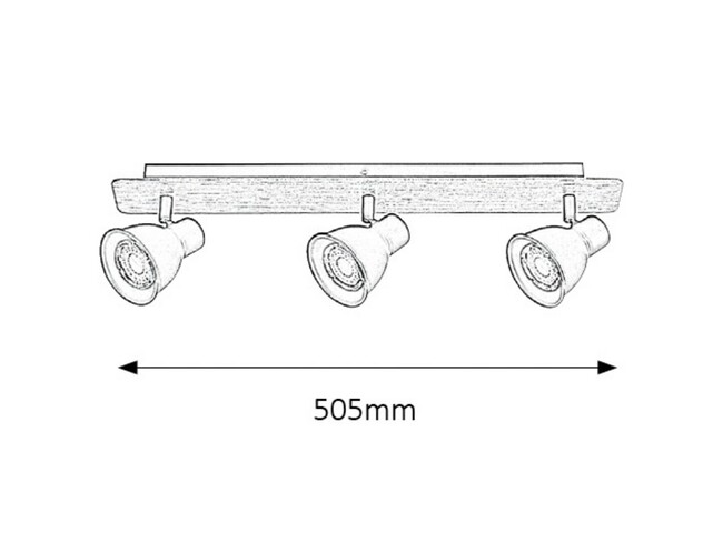 Svietidlo MAC - GU10/3x max. 35W, IP20 - 5904