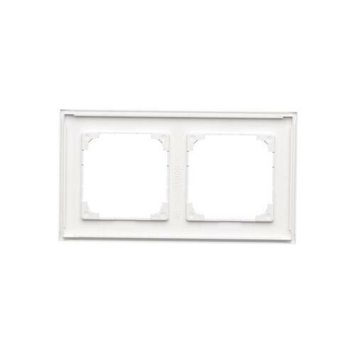 Simon55 Line - Rámček 2- násobný, biely matný
