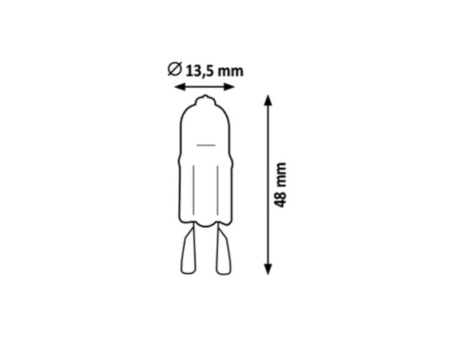 Žiarovka ECO-HALOGEN, G9, 42W, 2700K - 1728