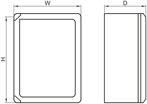 Rozvodná skriňa plastová,s krycou doskou 600x400x2