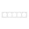 Simon55 Line - Rámček 5- násobný, biely matný