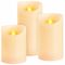 Sviečky MagicHome Vianoce, sada 3 ks, LED, 3xAAA, pravý vosk, jednoduché svietenie, časova