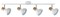 Svietidlo HOLLY - E14/4x max. 40W, IP20 - 5947