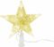 Hviezda MagicHome Vianoce, 10x LED, zlatá, 2xAA