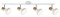 Svietidlo HOLLY - E14/4x max. 40W, IP20 - 5947