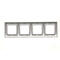 Simon54 Premium - Rámček 4- násobný, stieborný matný