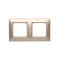Simon54 Premium - Rámček 2- násobný, zlatý matný