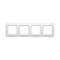 Simon54 Premium - Rámček 4- násobný, biely