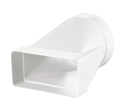 Redukcia PVC, kruhové-ploché potrubie 110x55mm