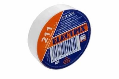 Izolačná páska 15x10m, biela ELECTRIX 211