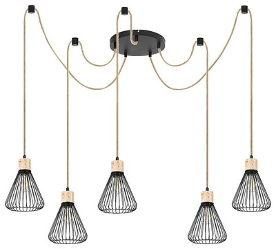 Závesné svietidlo FARFALLE - E27/5x max. 40W, IP20 - 3150