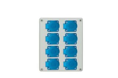 Rozvodnica zásuvková R-BOX, 8x250V
