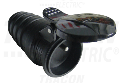 Zásuvka gumená 240V TRACON, IP44