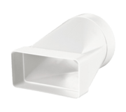 Redukcia PVC, kruhové-ploché potrubie 110x55mm