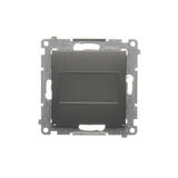 SIMON54 - Záslepka s montážnym rámikom, antracitová