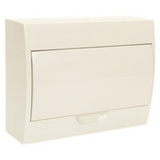 Rozvodnica nástenná - 8-modulová, biele dvierka