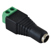 Jack/skrutková spojovacia zásuvka k montáži LED 5,5 mm, In: 4A