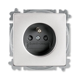 FUTURE LINEAR - zásuvka 2P+T, ušľachtilá oceľ