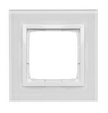 Simon54 Nature - Rámček 1- násobný, sklo perlová/biela