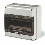 Rozvodnica nást. DOMINO 12mod IP66 priehľ. dvere