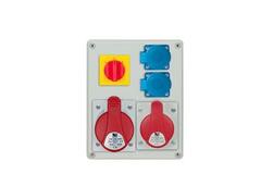 Rozvodnica zás. R-BOX (16/4+32/4+2x250V+vyp.)