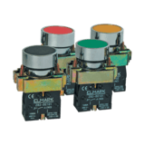 Spínač tlač. krab - červený