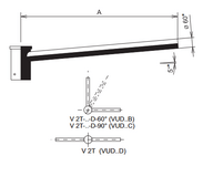 Stožiar - výložník V2T-15-D 90°