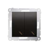 Simon54 Nature - Rámček 1- násobný, kov  tmavý nerez