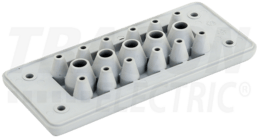 Vývodková príruba gumená 127x56x19, k 17 ks káblov