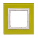 Simon54 Nature - Rámček 1- násobný, sklo Limetková/biela