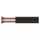 Vodič dvojlinka 2x0,75 H03VHH čierny