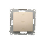 SIMON54 -  žalúziový spínač, zlatý mat.meta
