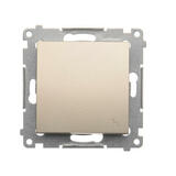 SIMON54 - vypínač č.:6, zlatý mat.metal.