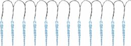 Reťaz Icicle, 12 LED studená, 12cencúľov, 3xAA, IP