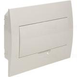 Rozvodnica zapustená 8-modulová, biele dvierka