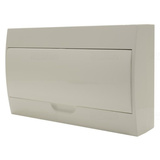 Rozvodnica nástenná 18-modulová, biele dvierka STILO