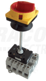 Bezpečnostný hlavný vypínač žlto-červ. s ovl.